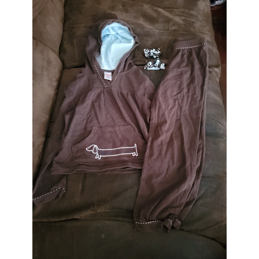 Gymboree girls best friend sweatshirt 4t 5t pants size 5t with curlies